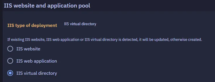 Deployment type