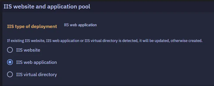 Deployment type