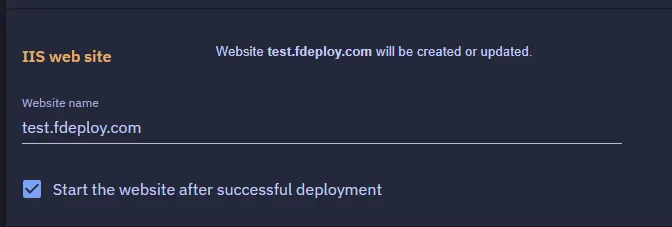 Website name